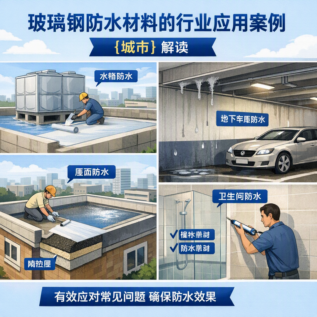 玻璃钢防水材料的行业应用案例,珠海解读