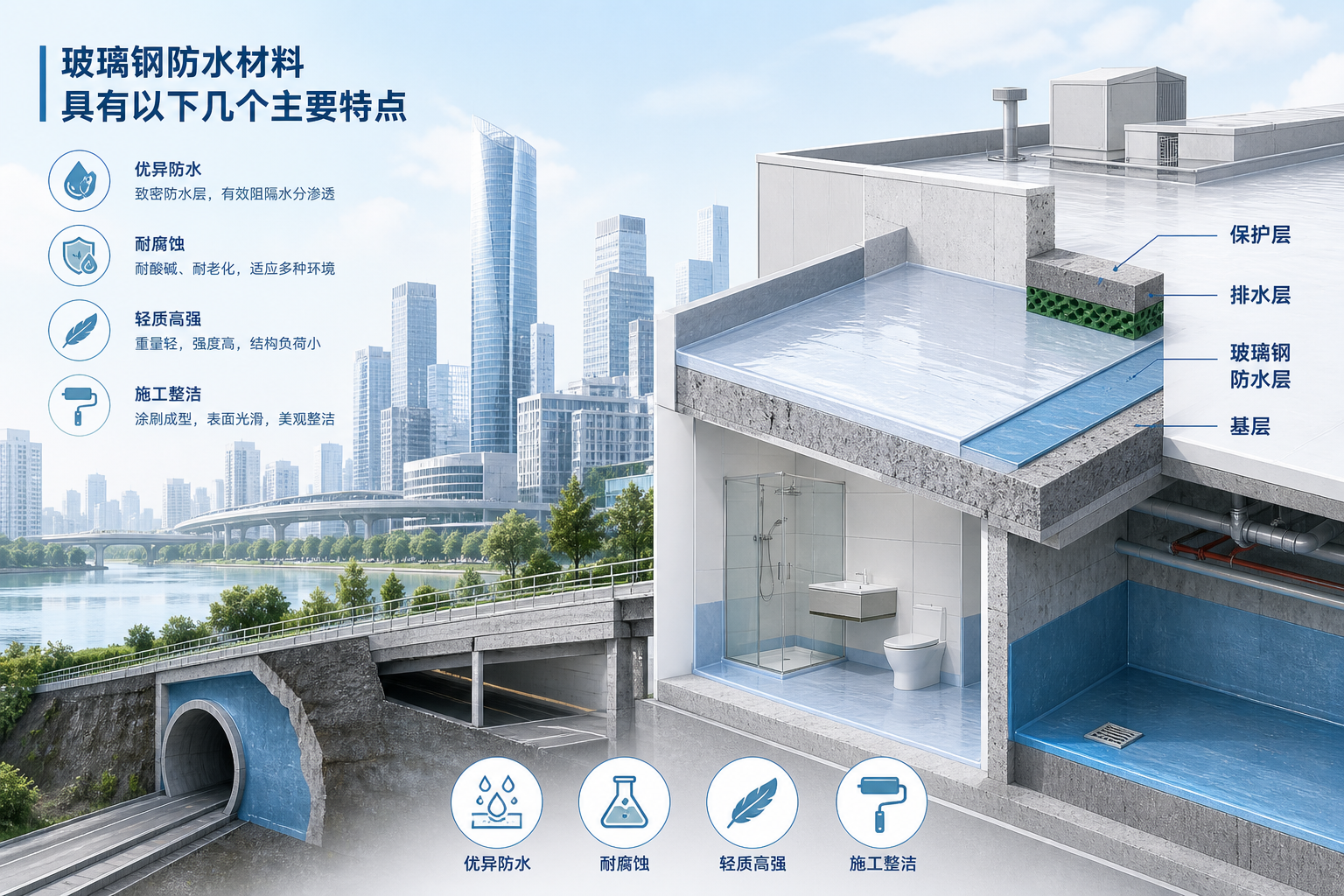 2023年玻璃钢防水材料市场趋势分析,关注 珠海 发展